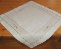 Tischdecke Tischwäsche Krug mediterran Leinenoptik beige / braun 60x60 cm  kaufen