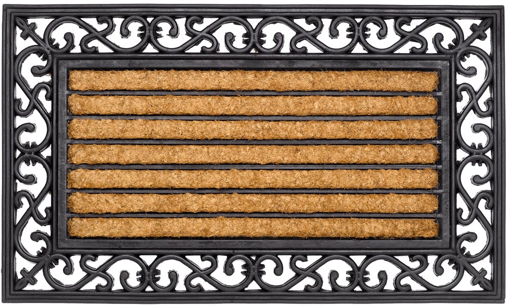Fußmatte Fußabstreifer Kokos In- & Outdoor Gummirand 45x75 cm