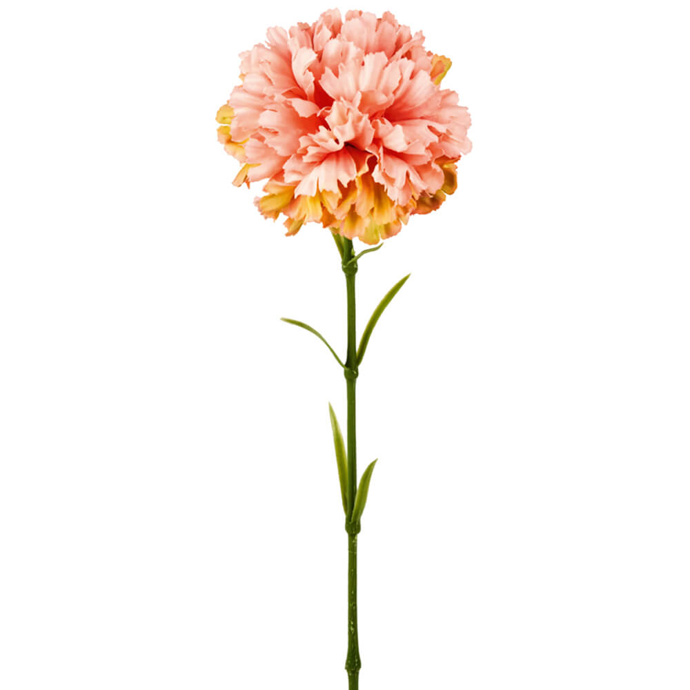 Nelke Kunstblume künstlich Blüten Kunstpflanze kaufen 1 lachs - Stk Blume 52 cm apricot