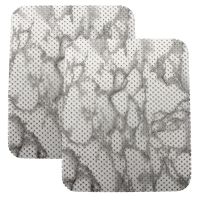 Spülbeckeneinlage MARMOR Muster Abtropfmatte Polyester grau 2er