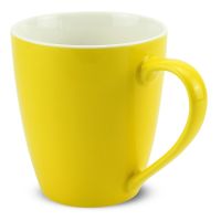 Tasse Becher Kaffeebecher farbig gelb Porzellan 12 Stk. 10 cm / 350 ml