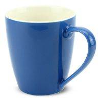 Tasse Becher Kaffeebecher farbig blau dunkelblau Porzellan 6 Stk 10 cm / 350 ml