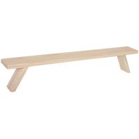 Holzbank 60x11x7 cm als Erhöhung für Weihnachtsleuchter & Blumentöpfe