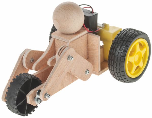 Dreirad Bausatz Holz & Elektro Getriebemotor Bastelset für Kinder