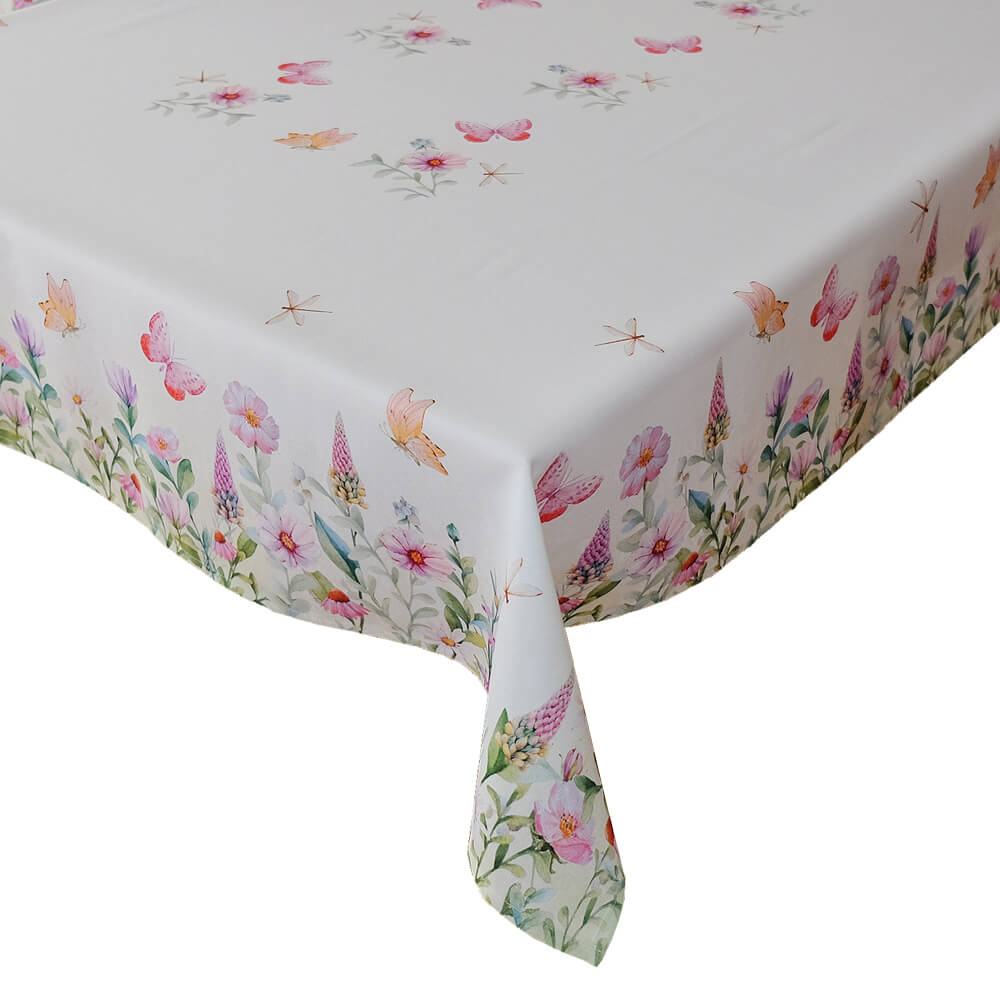 Tischtuch Tischdecke Frühlings & Sommerblumen 110x160 bunt kaufen Tischwäsche cm Druck