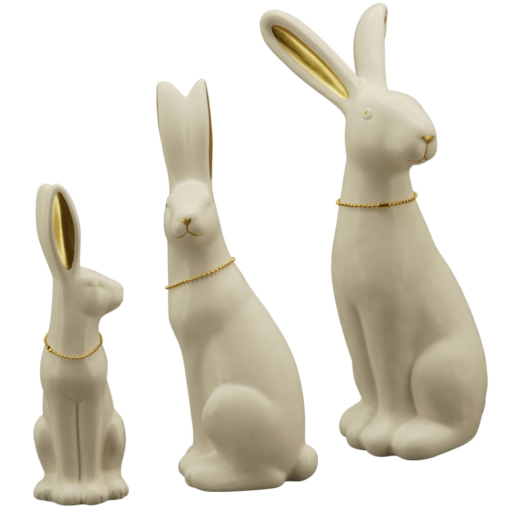 Hase Keramik Hase Figur Ostern Osterhase cm kaufen 11x9,6x29,6 Osterdeko 1 weiß Stk