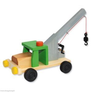 matches21 - Webshop Abschleppwagen Abschleppkran Holz Bausatz Kinder Werkset Bastelset ab 9 Jahren 100912 3 1 4