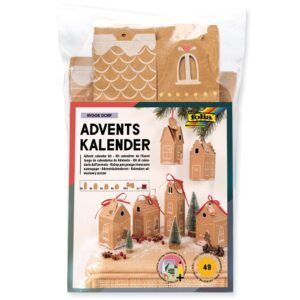 matches21 - Webshop Adventskalender Bastelset 24 Stk Lebkuchenhaeuser mit Motivdruck Kreativset fuer Kinder 122722 1 58