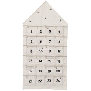 matches21 - Webshop Adventskalender Haeuser befuellbar und zum Aufhaengen Textil 1 Stk 48x96 cm 2 Farben 122526 1 1 11