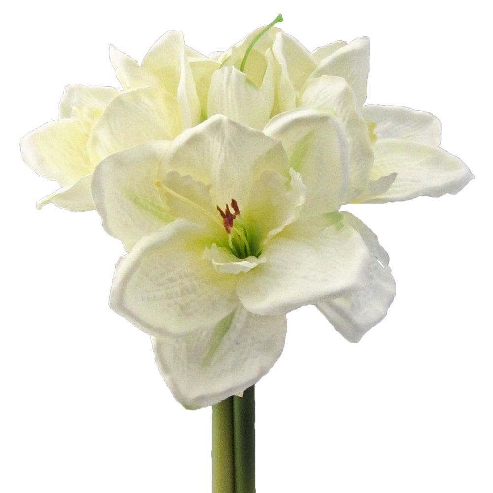 matches21 - Webshop Amaryllis Kunstblumen 3 Stiele a 5 Blueten 12 cm Kunstpflanzen 1 Bund 2 Farben 121887 1 1 8