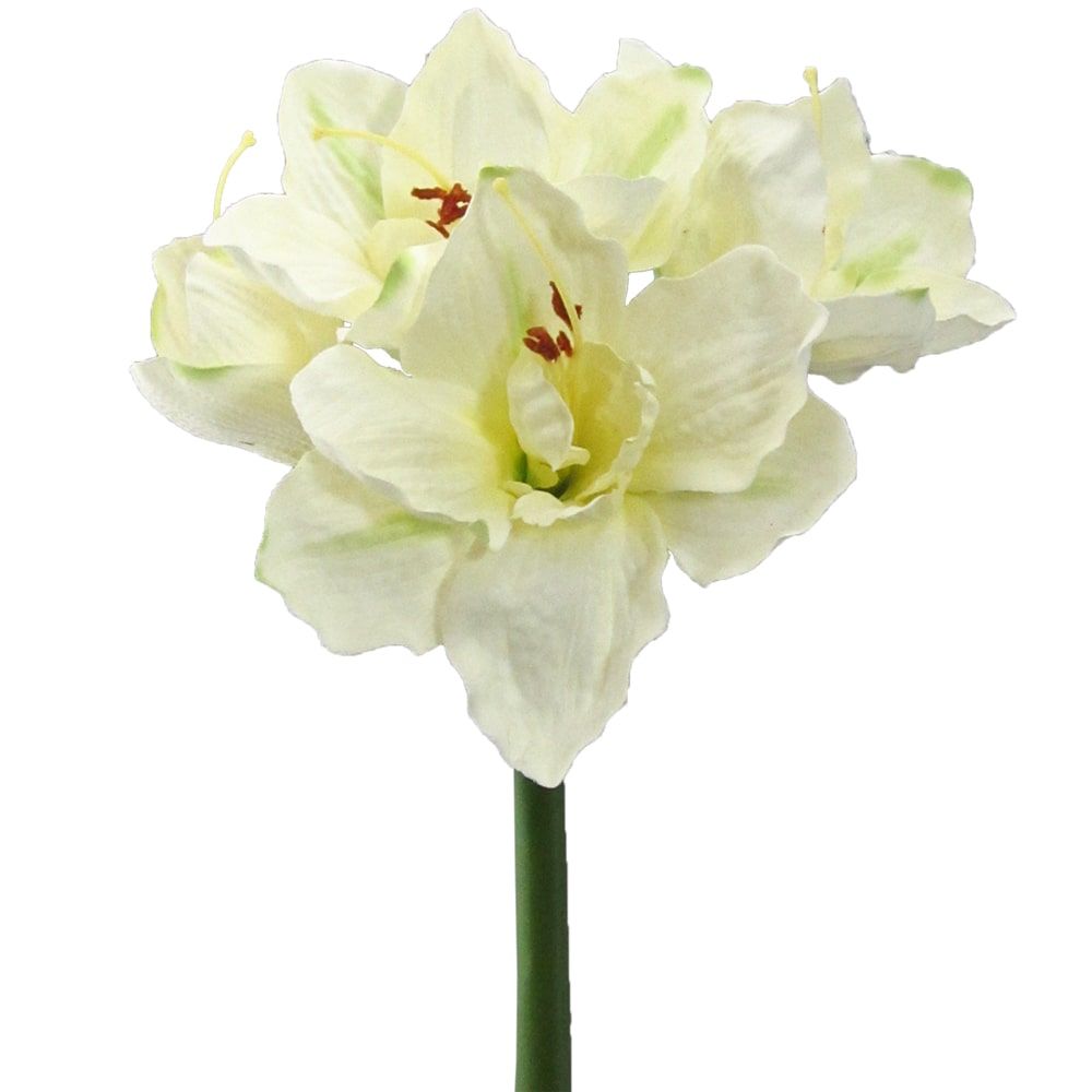 matches21 - Webshop Amaryllis Kunstblumen mit 3 Blueten und 1 Knospe 18 cm Kunstpflanzen 1 Stk 2 Farben 121888 1 1 2
