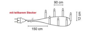 matches21 - Webshop Aussenbereich Weihnachtsbaumketten Weihnachtsbaum Lichterketten in 2 Groessen 119990 2 1 12