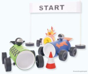 matches21 - Webshop Auto Rennauto Bastelset Kartonrollen Kreativset zum Bemalen fuer Kinder ab 6 Jahren 118833 10 1 8