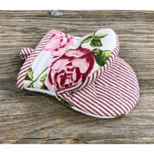 matches21 - Webshop Backofenhandschuh DORRIT Ofenhandschuh Baumwolle Rosen Design 126802 1 32