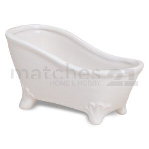 matches21 - Webshop Badewanne Deko Schale Seifenschale weiss Keramik 1 1 2