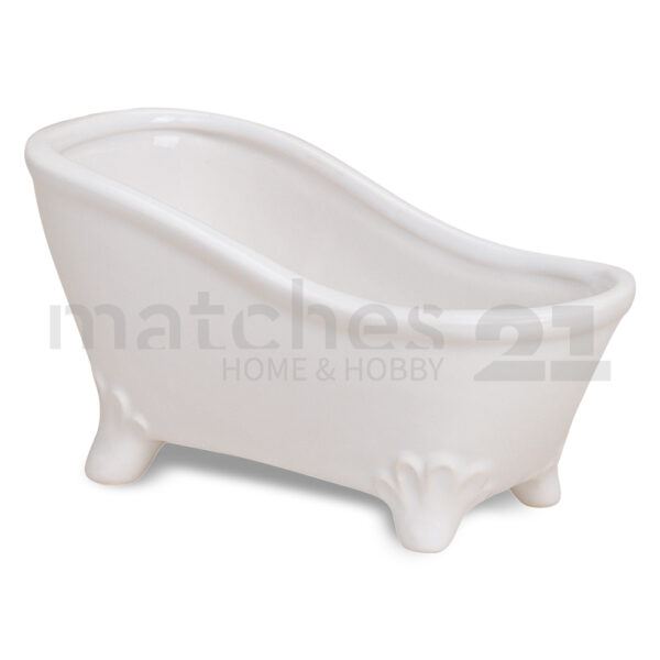 matches21 - Webshop Badewanne Deko Schale Seifenschale weiss Keramik 1 1 1