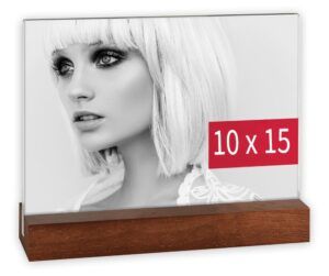 matches21 - Webshop Bilderrahmen Acrylbilderrahmen Rahmen Fotos Bilder Acryl braun 1 Stk 3 Formate 121597 8 1 7