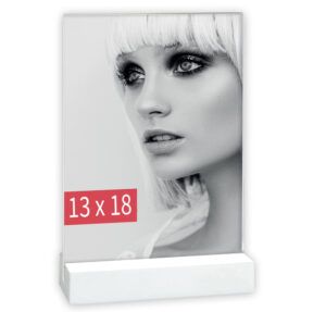 matches21 Bilderrahmen Acrylbilderrahmen Rahmen Fotos Bilder Acryl weiss 1 Stk 3 Formate 121600 8 1 8