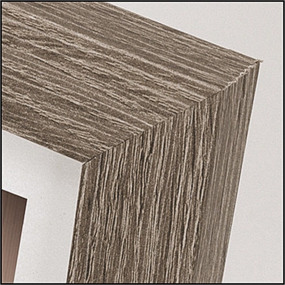 matches21 - Webshop Bilderrahmen Fotorahmen Holz braun Blockprofil leichte Rillenstruktur 5 Formate 119245 6 1 7