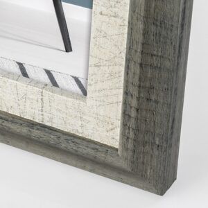 matches21 - Webshop Bilderrahmen Fotorahmen Holz grau weiss gemasert rustikal Hoch Quer 5 Formate 125010 6 1 19