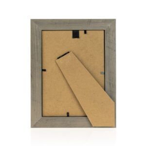 matches21 - Webshop Bilderrahmen Fotorahmen Holz grau weiss gemasert rustikal Hoch Quer 5 Formate 125010 9 1 21