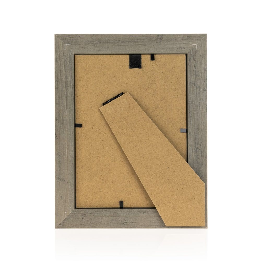 matches21 - Webshop Bilderrahmen Fotorahmen Holz grau weiss gemasert rustikal Hoch Quer 5 Formate 125010 9 1 10