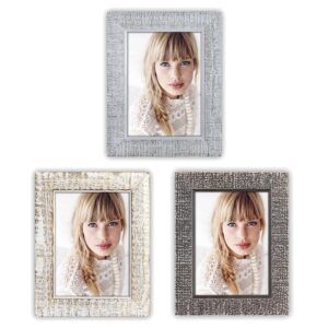 matches21 - Webshop Bilderrahmen Fotorahmen Wechselrahmen Holz schwarz Vintage Shabby Style 3 Formate 119198 5 1 12