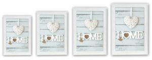 matches21 - Webshop Bilderrahmen Fotorahmen Wechselrahmen Holz weiss Shabby Profil gekehlt 4 Formate 119208 1 19