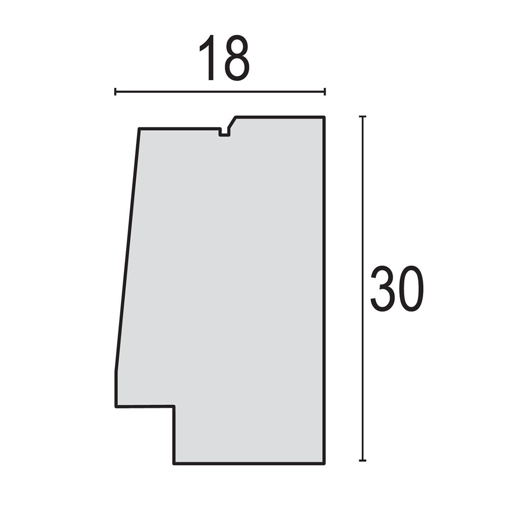 matches21 - Webshop Bilderrahmen Holz braun weiss gemasert schmal Passepartouts Hoch Quer 5 Formate 125008 10 1 33