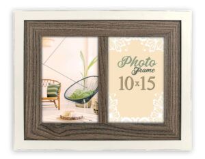 matches21 Bilderrahmen Holzrahmen Wechselrahmen Portraetrahmen 10x15 cm 1 Stk 2 Farben 121636 1 1 11