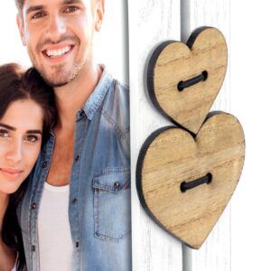 matches21 - Webshop Bilderrahmen Holzrahmen Wechselrahmen Portraetrahmen weiss Herzen 1 Stk 2 Formate 121611 3 1 8