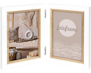 matches21 Bilderrahmen Klapprahmen Wechselrahmen Holz weiss klappbar 2 Bilder 1 Stk 3 Formate 121578 1 1 9