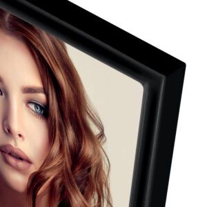 matches21 Bilderrahmen Samt Rueckwand Fotorahmen Rahmen Metall schwarz Basic 1 Stk 4 Formate 121590 5 1 12