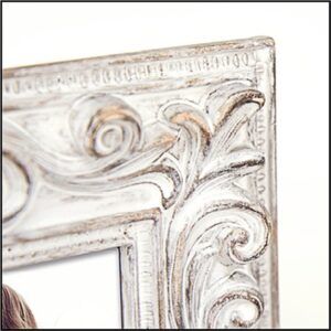matches21 Bilderrahmen Wechselrahmen Kunststoff creme eckig Ornamente Vintage 2 Formate 119331 3 1 8