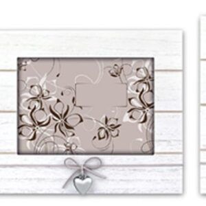 matches21 - Webshop Bilderrahmen horizontal Portraetrahmen mit Herz und Schleife Shabby weiss 3 Formate 119269 1 20