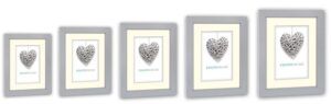 matches21 - Webshop Bilderrahmen mit Passepartout Fotorahmen Rahmen fuer Portraet Holz grau 5 Formate 119252 1 8
