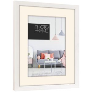 matches21 - Webshop Bilderrahmen mit Passepartout Fotos Bilder Kunststoff weiss 1 Stk 3 Formate 123335 1 1 11