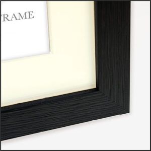 matches21 - Webshop Bilderrahmen mit Passepartout Wechselrahmen fuer Portraet Holz schwarz 5 Formate 119250 6 1 14