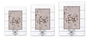 matches21 - Webshop Bilderrahmen vertikal Portraetrahmen mit Herz und Schleife Shabby weiss 3 Formate 119268 1 28