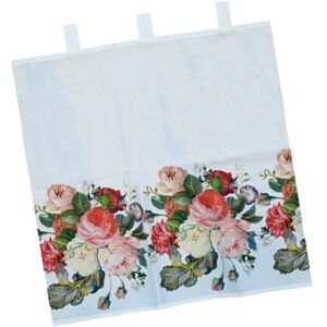 matches21 - Webshop Bistrogardine Gardine Blickdicht und Schlaufen mit bunten Rosen Blueten 1 Stk 6 Groessen 124132 10 1 25