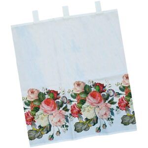 matches21 - Webshop Bistrogardine Gardine Blickdicht und Schlaufen mit bunten Rosen Blueten 1 Stk 6 Groessen 124132 12 1 27