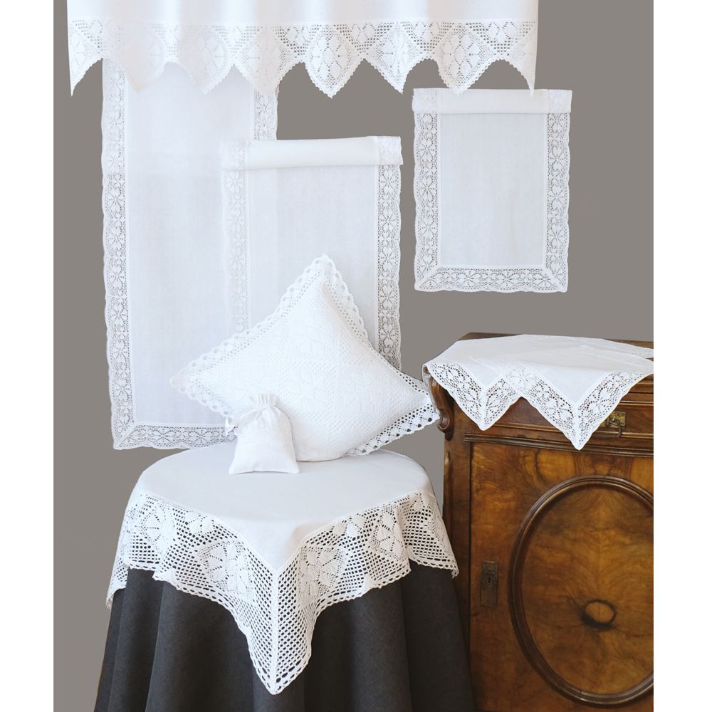 matches21 - Webshop Bistrogardinen Gardinen Schlaufen Landhaus weiss edle Haekelspitze 3 Groessen 1 Stk 121564 4 1 15