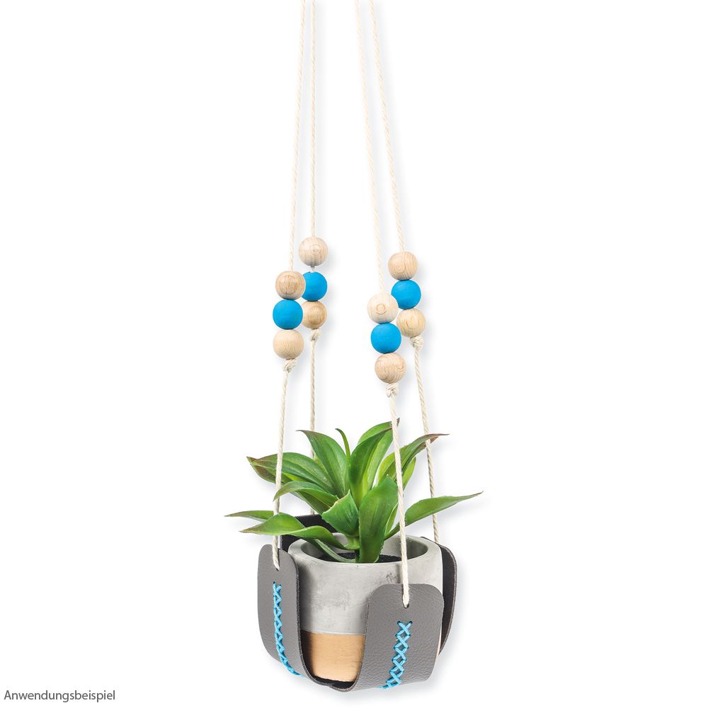 matches21 Blumenampel Leder zum Haengen Selbstgestalten Bastelset Kinder ab 7 Jahre 124410 1 1 2