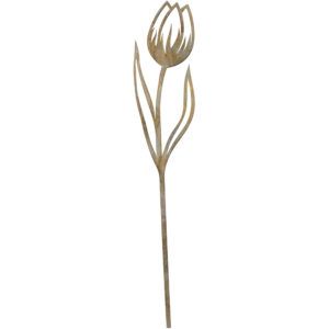 matches21 - Webshop Blumenstecker Tulpe Gartenstecker Rostoptik Metall grau 45 cm 124474 1 5