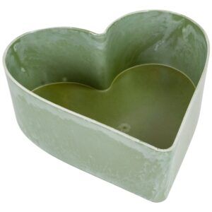 matches21 - Webshop Blumentopf fuer Pflanzen Sukkulenten Herz in gruen 22 cm Kunststoff 126600 1 3