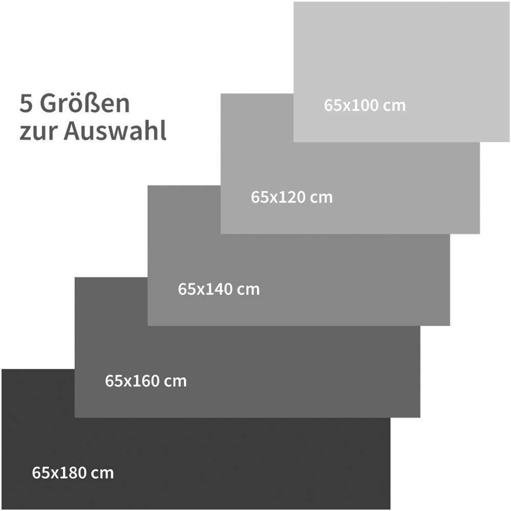 matches21 - Webshop Bodenbelaege NOVA SKY UNI Laeufer Kueche Polyester einfarbig grau 1 Stk 5 Groessen 123154 1 1 2