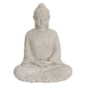 matches21 - Webshop Buddha Figur Deko Verzierungen Garten Dekofigur beige 23 cm 126478 1 4