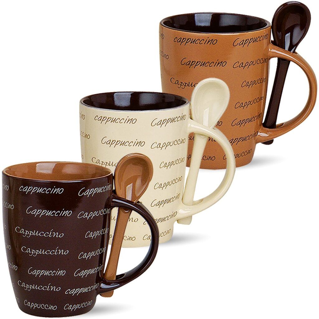 matches21 - Webshop Cappuccino Becher 1 Stueck Cappucchino Tassen B WARE 10 cm 250 ml Keramik 108773 1 1 1