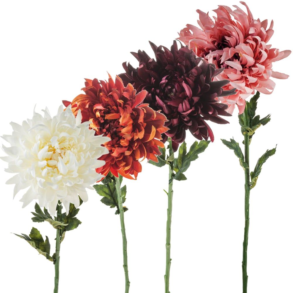 matches21 - Webshop Chrysanthemen kuenstlich Deko Blumen Kunstblumen Herbst Draht 1 Stk 4 Farben 119855 1 21