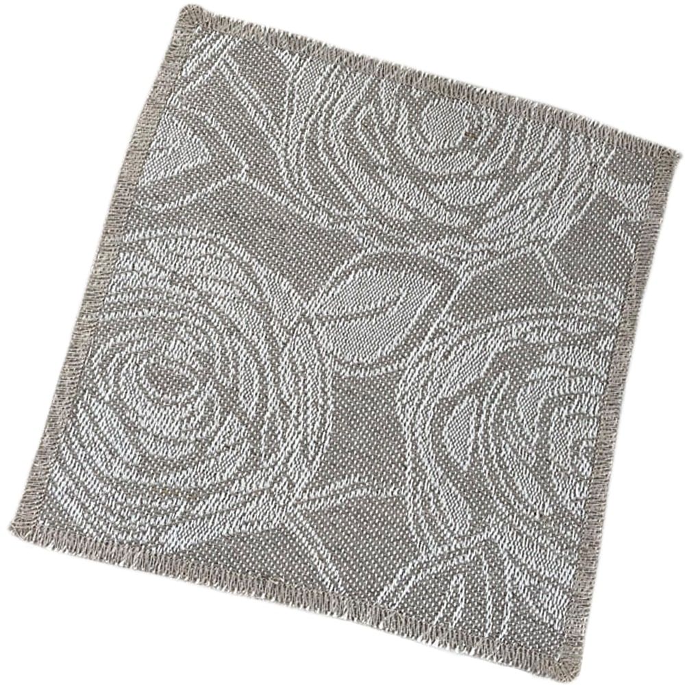 matches21 - Webshop Coaster Untersetzer LYDIA Natur Rosen beige creme 14 5x14 5 cm Landhaus 1 Stk 121954 1 2